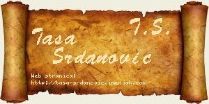 Tasa Srdanović vizit kartica